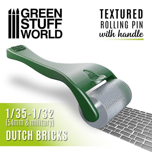 Roller with Handle: Dutch Bricks 1/35-1/32 (54mm)