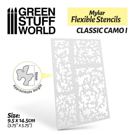 Self-Adhesive Stencils (Classic Cammo 1)