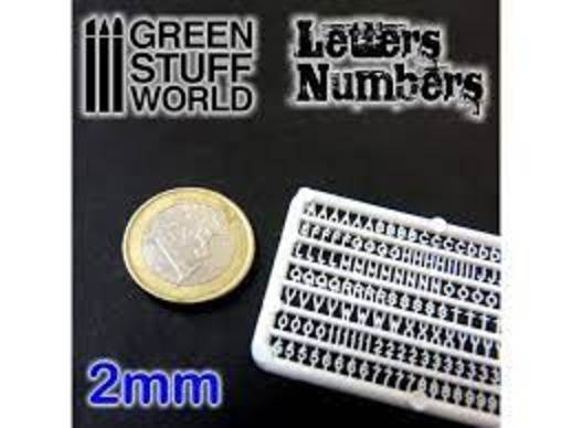 Letters & Numbers (2mm)