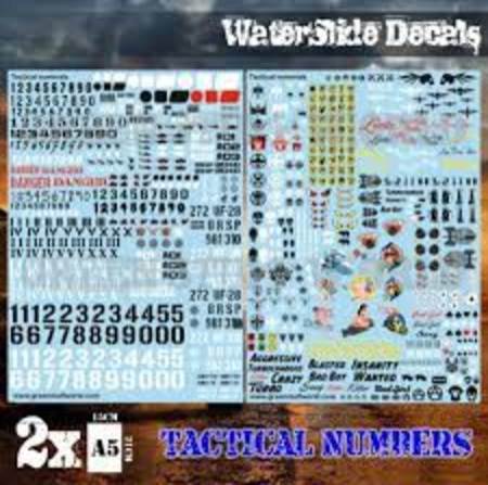 Decal sheet - Tactical Numbers