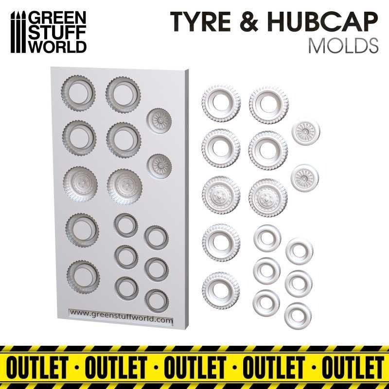 Tyre & Hubcap Silicone Moulds - Outlet