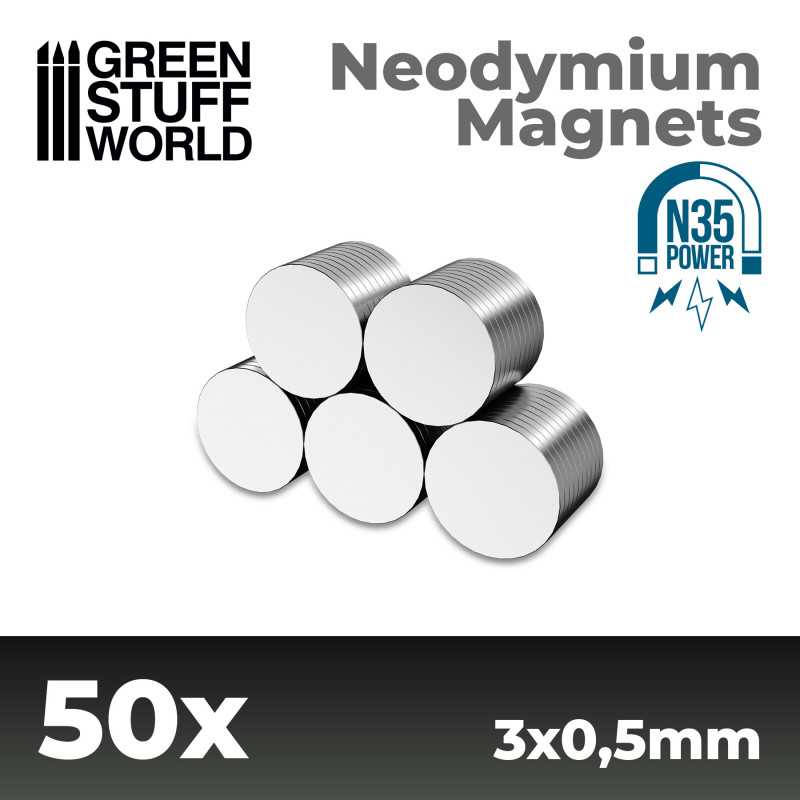 Neodymium Magnets N35 (3x0.5mm)