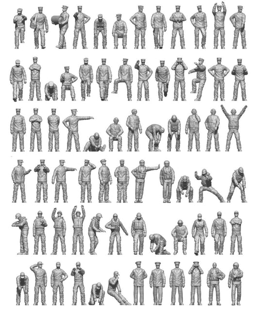 Modern US Navy Ship Crew