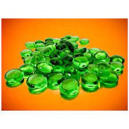 Iridized Glass Stones Green (40 pcs)