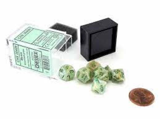 Marble Green/Dark Green (Mini-Polyhedral 7-Die Set)