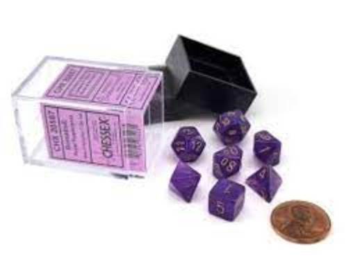 Borealis Royal Purple/Gold (Mini-Polyhedral 7-Die Set)