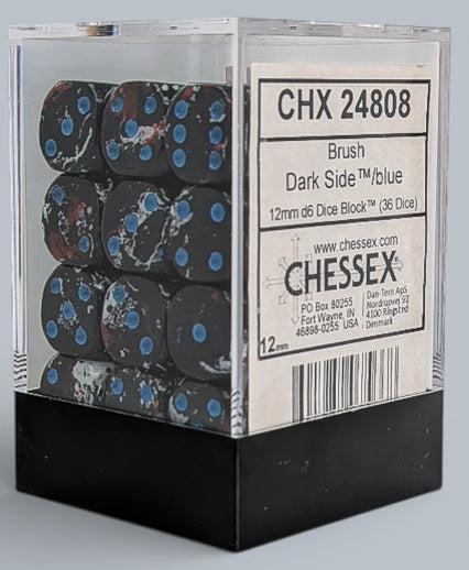 Brush Dark Side/Blue d6 Dice Block (36 Dice)