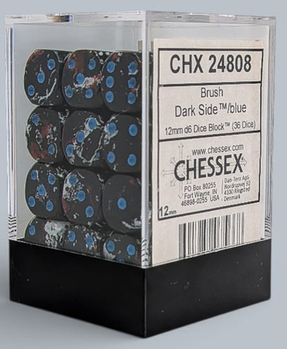 Brush Dark Side/Blue d6 Dice Block (36 Dice)