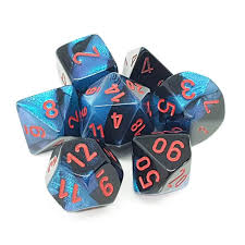 Gemini Black-Starlight (Polyhedral 7-Die Set)