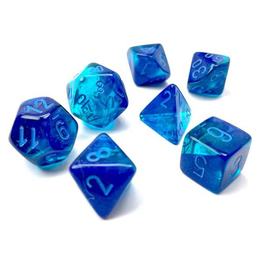 Gemini Blue-Blue/Light Blue (Polyhedral 7-Die Set)