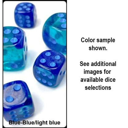 Gemini Blue-Blue/Light Blue (D6 Dice Block of 36)