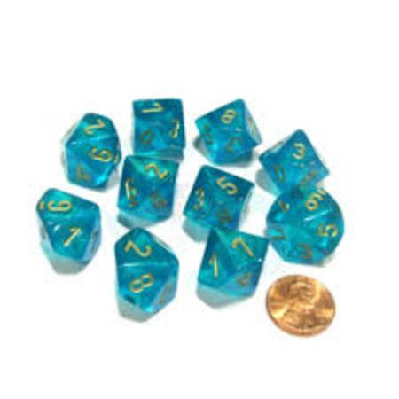 Borealis Teal/Gold D10 Set