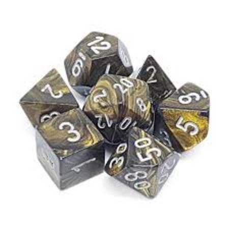 Leaf Black Gold/Silver (Polyhedral 7-Die Set)