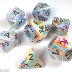 Festive Vibrant/Brown (Polyhedral 7-Die Set)