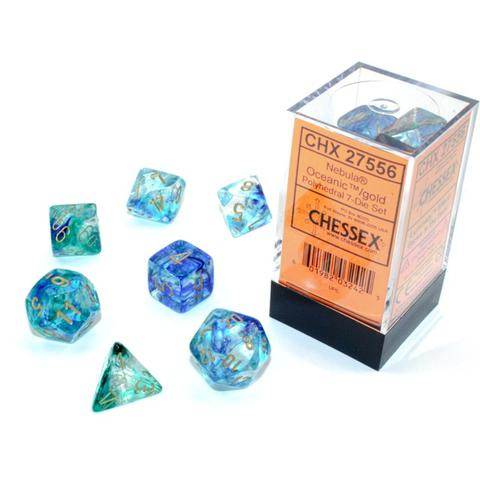 Nebula Oceanic/Gold (7 pc. Polyhedral Set)