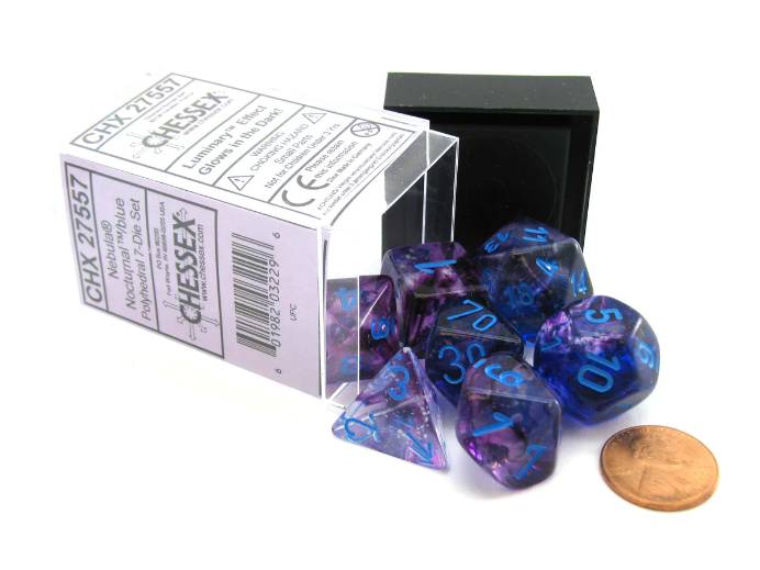 Nebula Nocturnal/Blue (7 pc. Polyhedral Set)