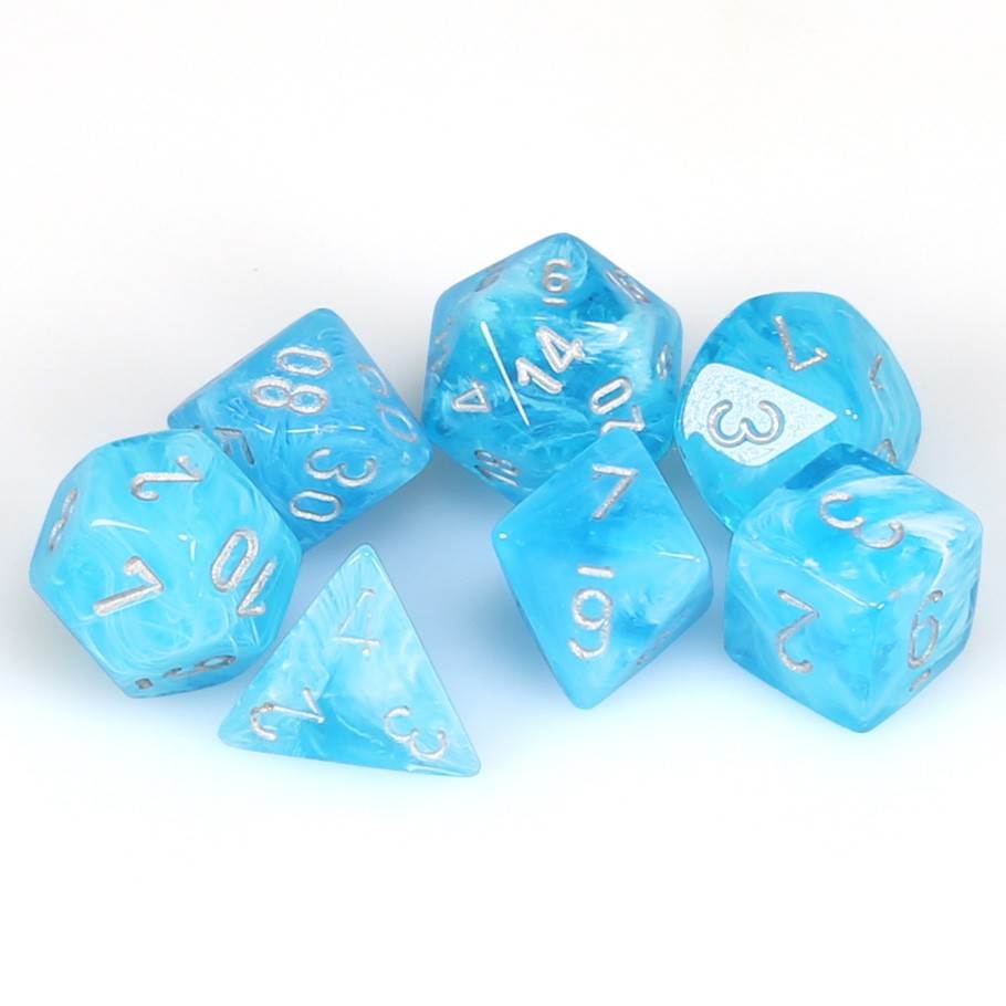 Luminary Sky/Silver (Polyhedral 7-Die Set)