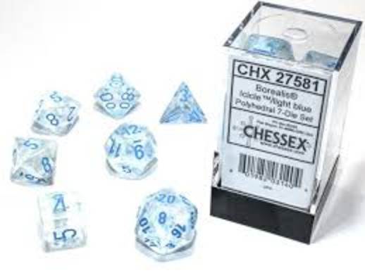 Borealis Icicle/Light Blue (Polyhedral 7-Die Set)