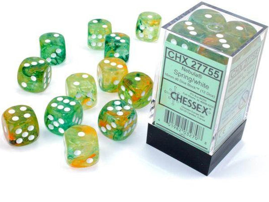 Nebula Spring/White (D6 Dice Block of 12)