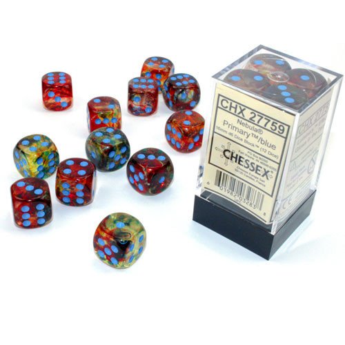 Nebula Primary/Blue (D6 Dice Block of 12)