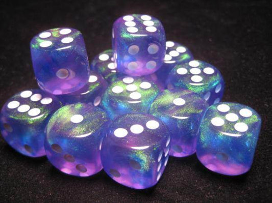 Borealis Purple/White (D6 Dice Block of 12)