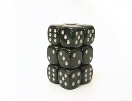 Borealis Light Smoke/Silver (D6 Dice Block of 12)