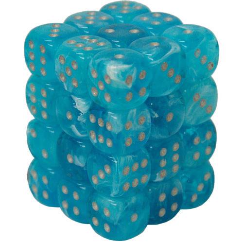 Luminary Sky/Silver (D6 Dice Block of 36)