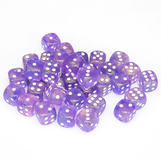 Borealis Purple/White (D6 Dice Block of 36)