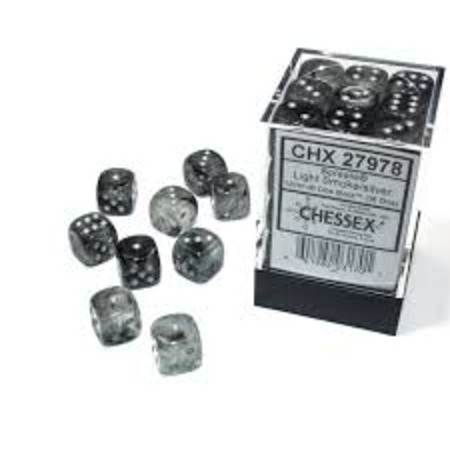 Borealis Light Smoke/Silver (D6 Dice Block of 36)