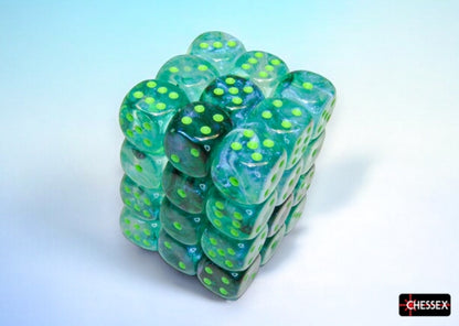 Borealis Kelp/Light Green d6 Dice Block (36 Dice)