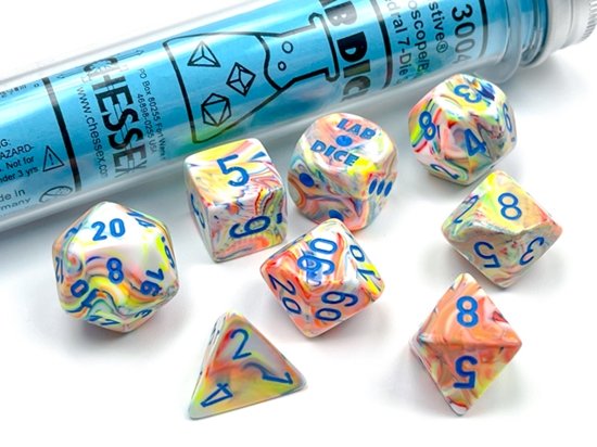 Festive Koleidascope/ Blue Polyhedral Set