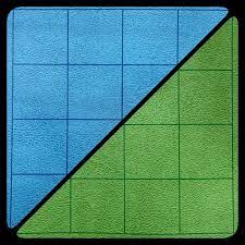 Battlemat Reversible Blue/Green Square