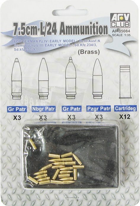 7.5cm L/24 Ammunition