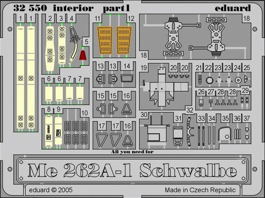 Me 262a Schwalbe Interior