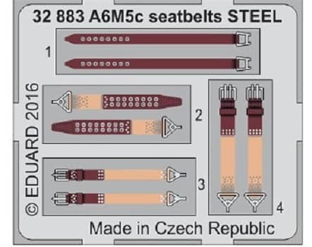 A6M5c Seatbelts STEEL