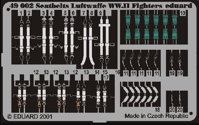 Luftwaffe WWII Fighters Seatbelts