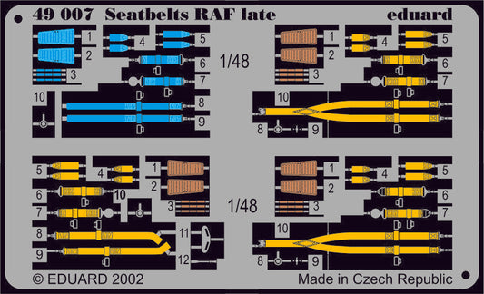 Seatbelts RAF (late)