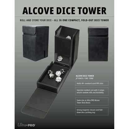 Dice Tower - Jet Black