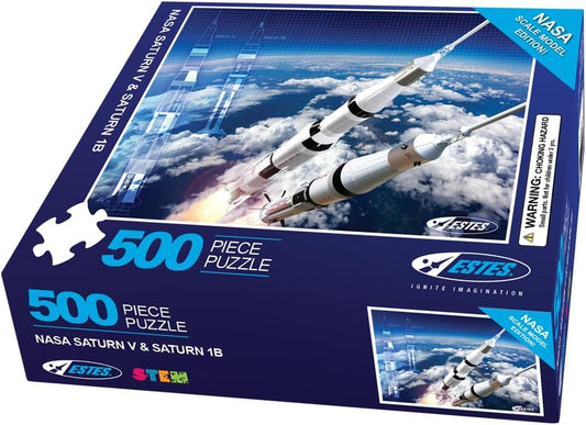 NASA Saturn V & Saturn 1B 500 Piece Puzzle