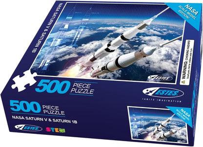 NASA Saturn V & Saturn 1B 500 Piece Puzzle