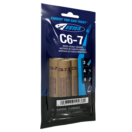 C6-7 Rocket Engines (3/pk) Bagged