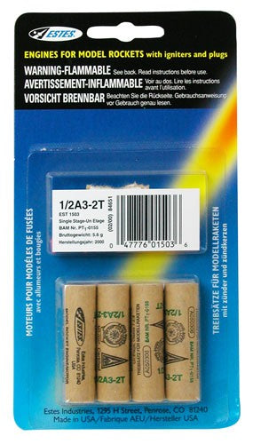 1/2A3-2T Rocket Engines (4/pk)