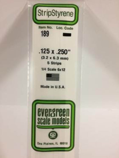 .125x.250-inch plastic Strips
