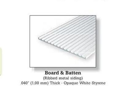 Board & Batten .100" Spacing (2.5mm) .040" Thick (1.0mm)