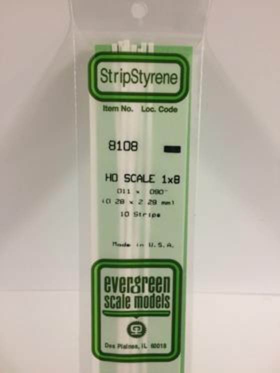 .011 x .090 HO Scale Strips