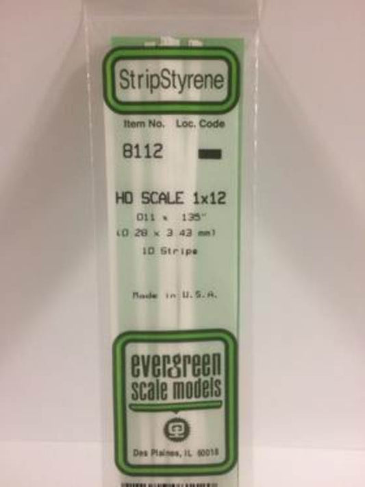 .011 x .135 HO Scale Strips