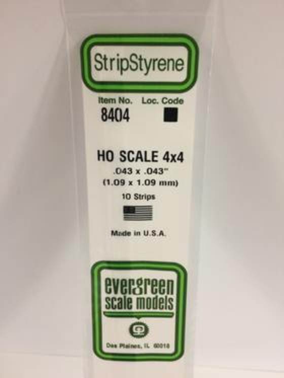 .043 x .043 HO Scale Strips