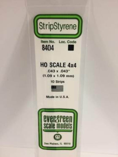 .043 x .043 HO Scale Strips