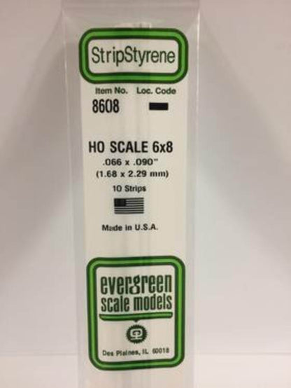 .066 x .090 HO Scale Strips
