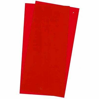 Red Transparent Sheet .010" x 6" x 12"